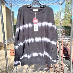 Wildfox Road Trip Sweatshirt Dusk Stripe Tie Dye Medium NOS CO748000